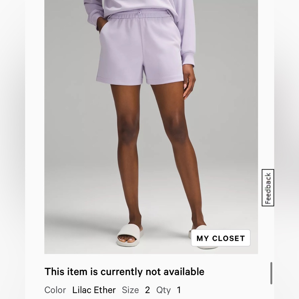 NWT Lululemon Softstreme Shorts